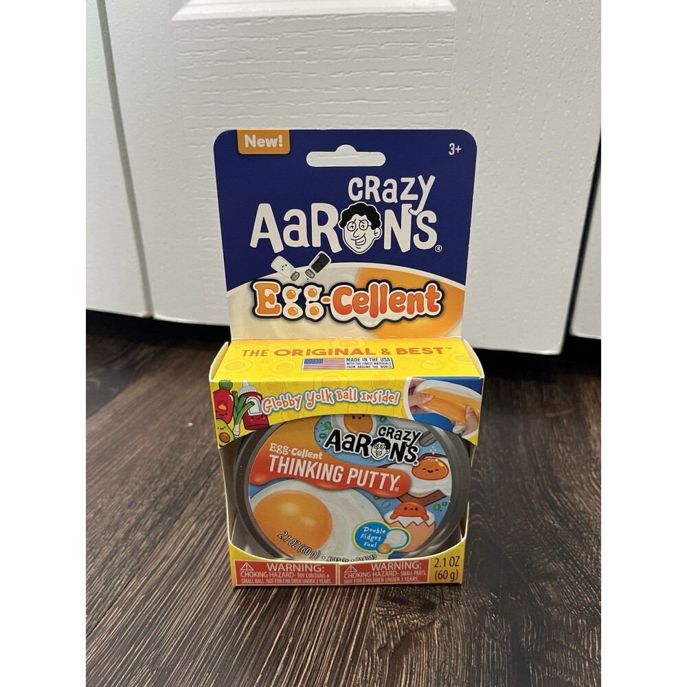 Crazy Aarons Eggcellent Thinking Putty 3.5" 2.1oz NEW SEALED TikTok Viral